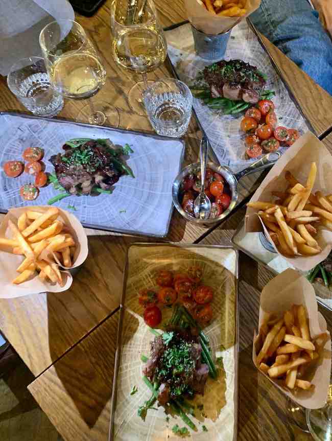 Food in a French Restaurant